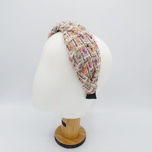 Golden Tweed Twist headband